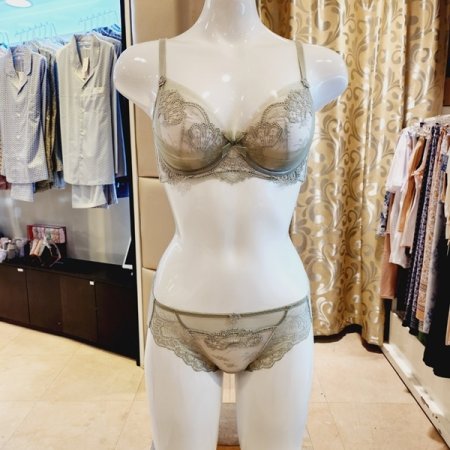 레이스 패드브라 헴팬티세트 CD컵