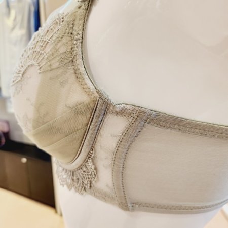 3색택1 E컵 패드브라 헴팬티세트