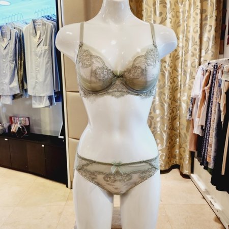 스파클링 레이스패드브라 팬티세트