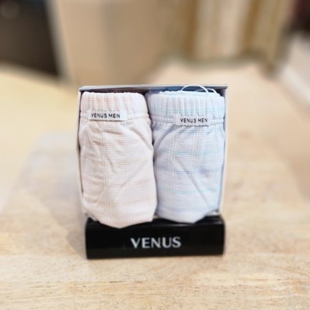 2종세트 면 선염 체크 남성 삼각팬티