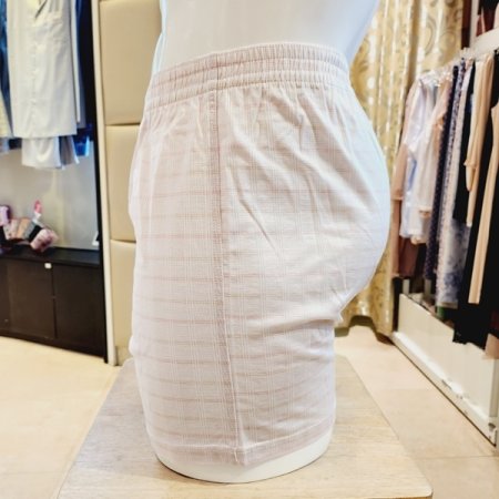 면 선염 체크 남성 니트트렁크