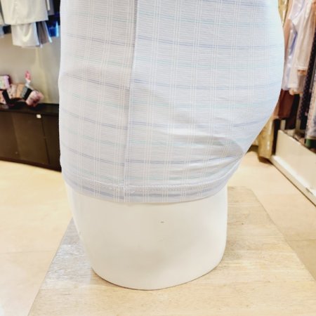 남성 면 선염체크 민소매런닝