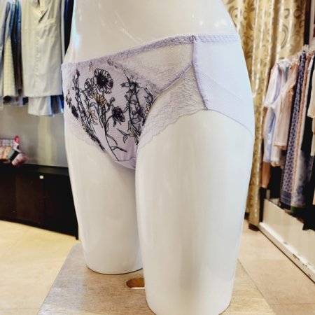 블랙라벨 프린트자수 헴라인팬티