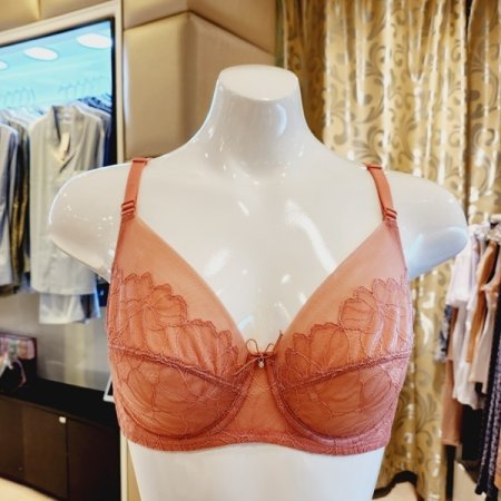 D컵 플라워패턴 홑겹브라 2택1