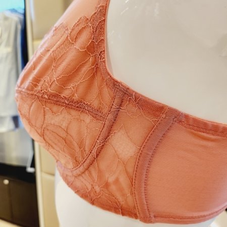 D컵 플라워패턴 홑겹브라 2택1