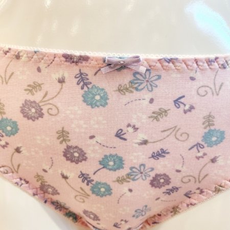 2택1 모달잔꽃나염 힙레이스 여자팬티