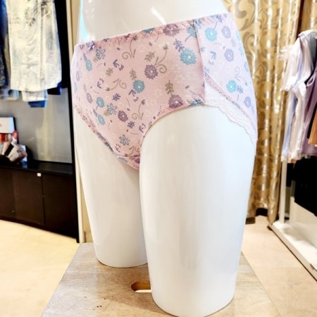2택1 모달잔꽃나염 힙레이스 여자팬티