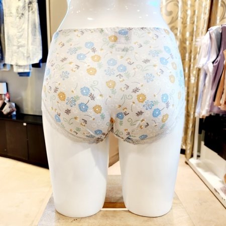 2택1 모달잔꽃나염 힙레이스 여자팬티