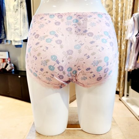 모달잔꽃나염 힙레이스 여자팬티 세트