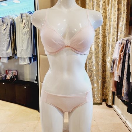 4색택1 저중심 왕뽕브라 헴팬티세트