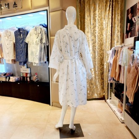 면도비 꽃나염 여성 가운세트