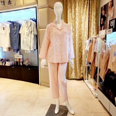 여성 시어서커 간절기 파자마세트