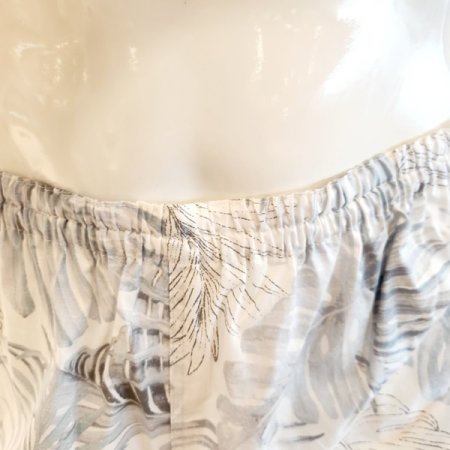 커플 면 아사 프린트 여름잠옷