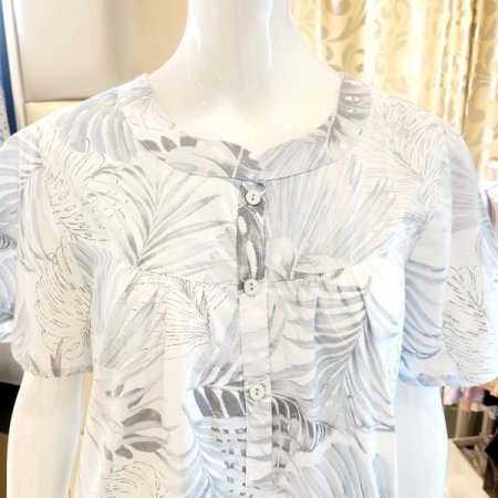 면60수 아사 프린트 원피스 잠옷