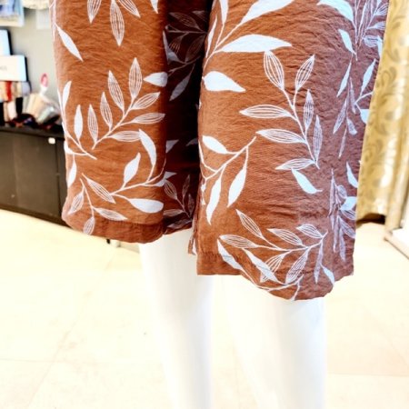 여성 나뭇잎나염 하절 홈웨어바지