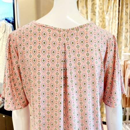 스퀘어넥 스판 여성 반팔상의