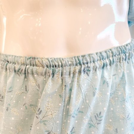 남성 카라넥 잔꽃나염 여름 파자마