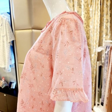 커플 잔꽃나염 반팔 반바지 잠옷세트