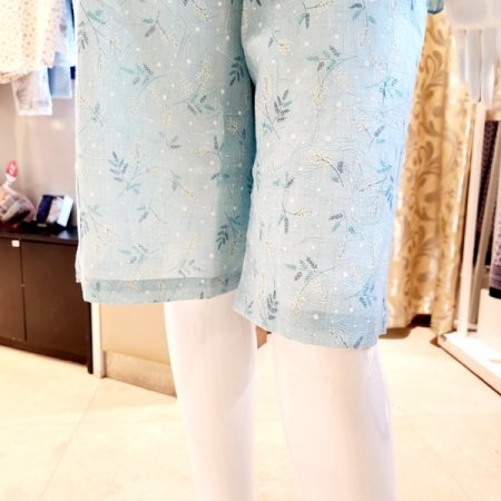 민트 잔꽃나염 여성 여름 파자마세트