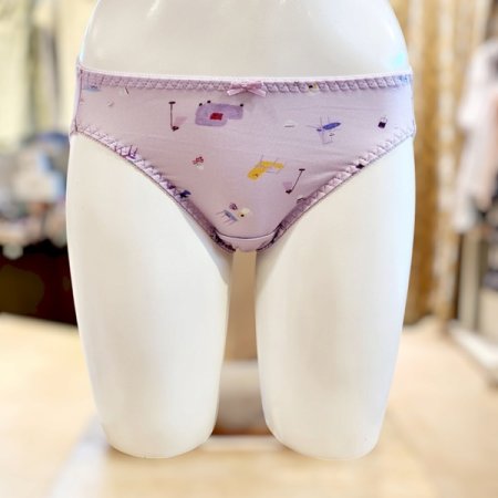 귀여운 모달 의자나염 여자팬티