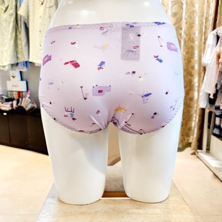 귀여운 모달 의자나염 여자팬티