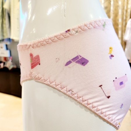 귀여운 모달 의자나염 여자팬티