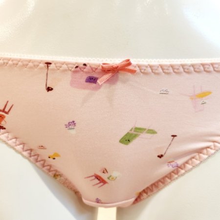 모달 의자나염 여자팬티 2종세트