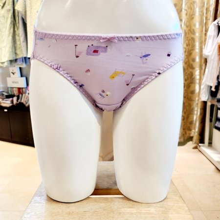 모달 의자나염 여자팬티 2종세트