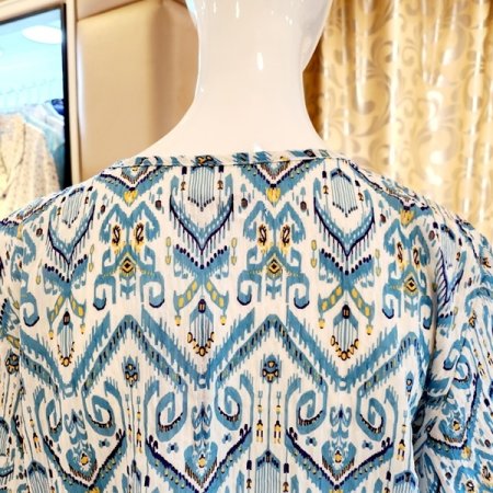 여성 청량감 주름지 홈웨어상의