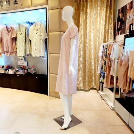 시원한 스판 꽃나염 원피스 홈웨어