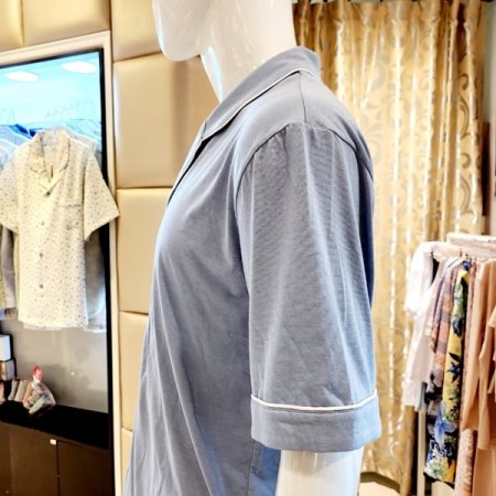 남자 심플 카라넥 반팔반바지 잠옷