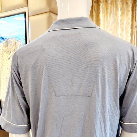 남자 심플 카라넥 반팔반바지 잠옷