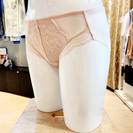 여성 피콧 레이스 헴라인팬티