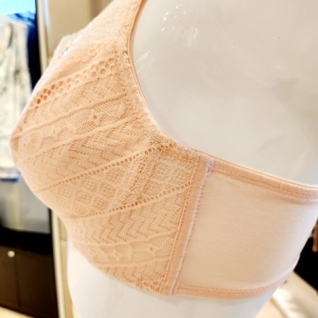 D컵 레이스 면홑겹브라 헴팬티세트