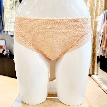 D컵 레이스 면홑겹브라 헴팬티세트