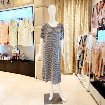 넉넉한핏 주름가공 원피스 홈웨어