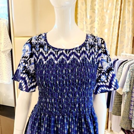 시원한감촉 스모핑 원피스 홈웨어