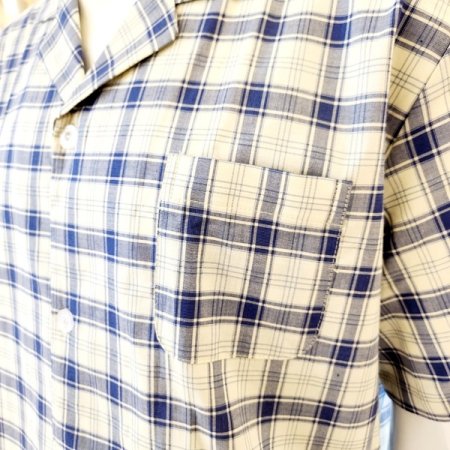 커플 여름 체크 반팔 반바지 면잠옷