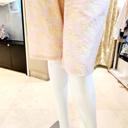 여성 야자수나염 여름 면 잠옷세트