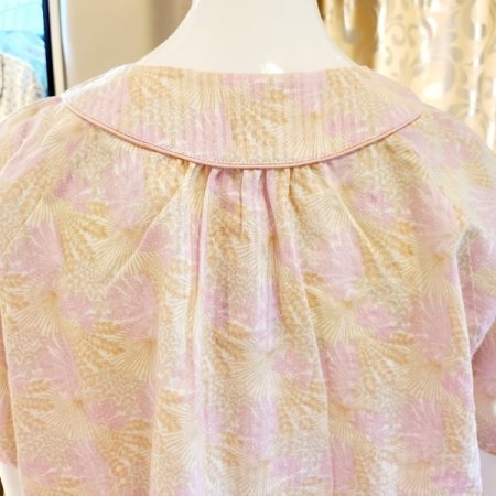 여성 야자수나염 여름 면 잠옷세트