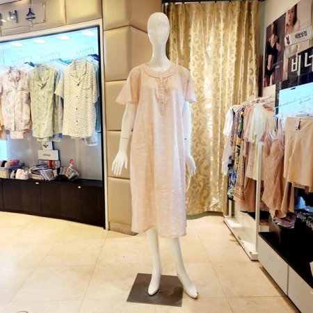 여름 면도비 야자수나염 원피스잠옷