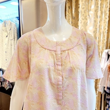 여름 면도비 야자수나염 원피스잠옷