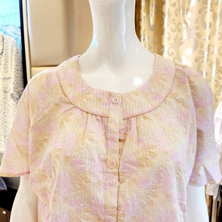 커플 면도비 야자수나염 여름 잠옷세트