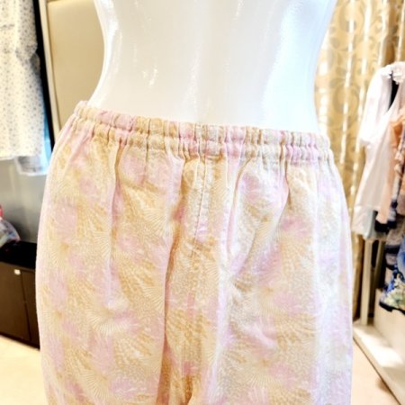 커플 면도비 야자수나염 여름 잠옷세트