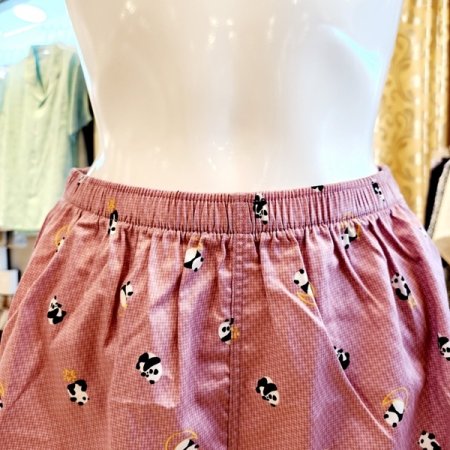 여자 면 팬더나염 트렁크 사각팬티