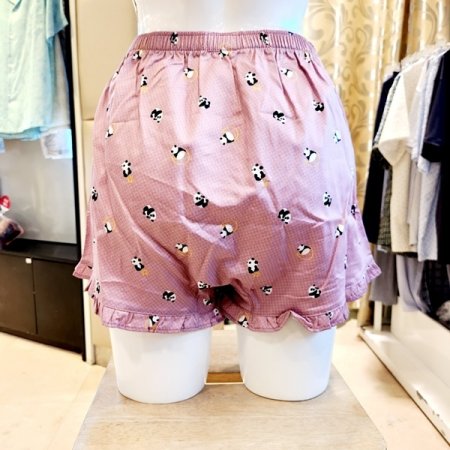 여자 면 팬더나염 트렁크 사각팬티