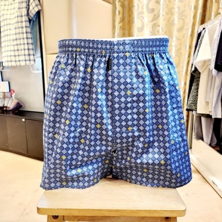 남성 면60수 왕관나염 트렁크팬티