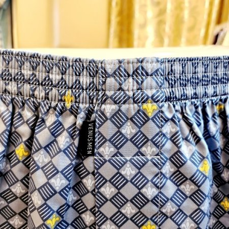 남성 면60수 왕관나염 트렁크팬티