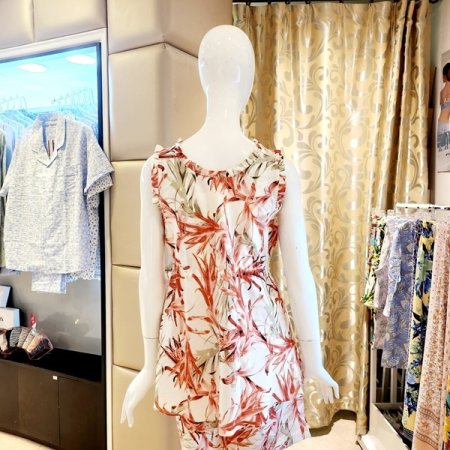 프릴민소매 부직포패드 홈웨어 상의