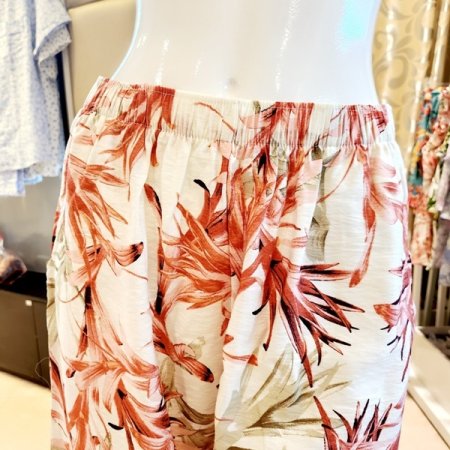 시원한 나뭇잎나염 반바지 여성홈웨어